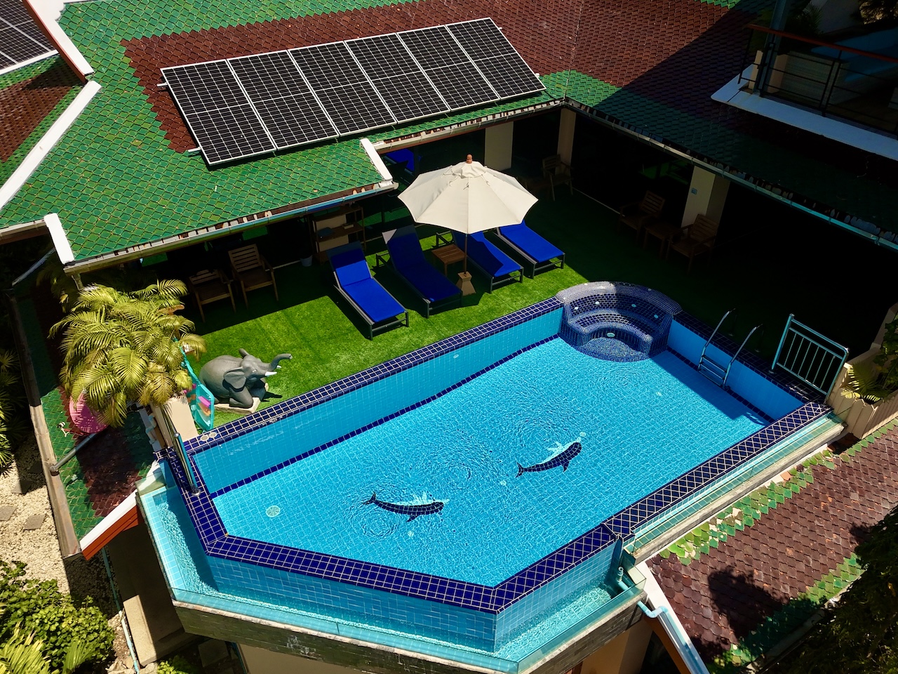 Villa Malee aerial view